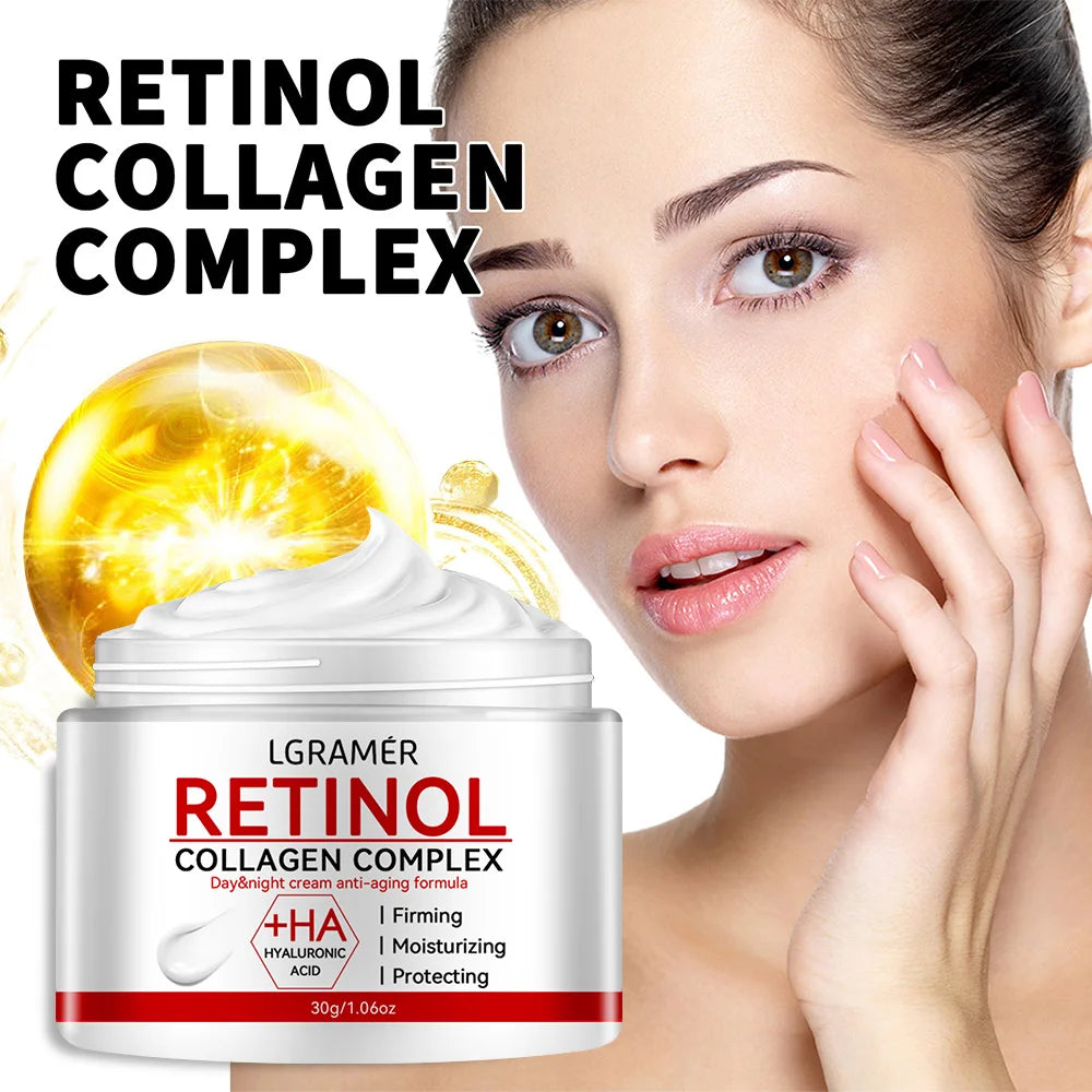 Retinol Collagen Firming Face Cream – Anti-Wrinkle, Brightening Moisturizer